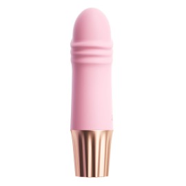 Mini vibrador recarregvel 10 vibraes - happy love rosa