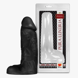 Dildo com testculo  Big 23,2X7,3cm - Preto