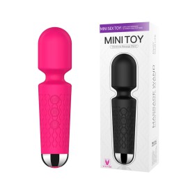 Mini Vibrador Microfone recarregvel  - rosa 