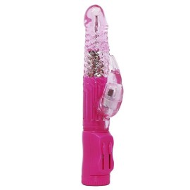 Vibrador rotativo jack rabbit com estimulador clitris coelho - rosa 1