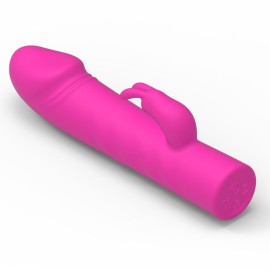 Mini vibrador recarregvel - 10 vibraes - rosa escuro