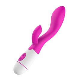 Vibrador Recarregvel - Ponto G e Clitris silicone mdico - roxo