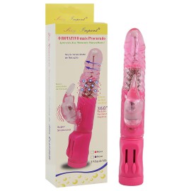 Vibrador rotativo jack rabbit com estimulador clitris coelho - rosa