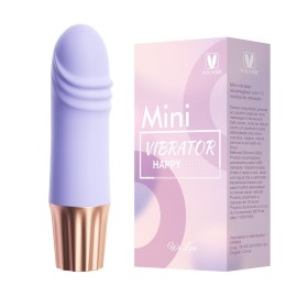 Mini vibrador recarregvel 10 vibraes - happy love roxo 